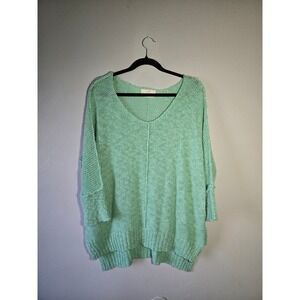 Mint Green Slouchy Knit Sweater – Hyped Unicorn Size S/M